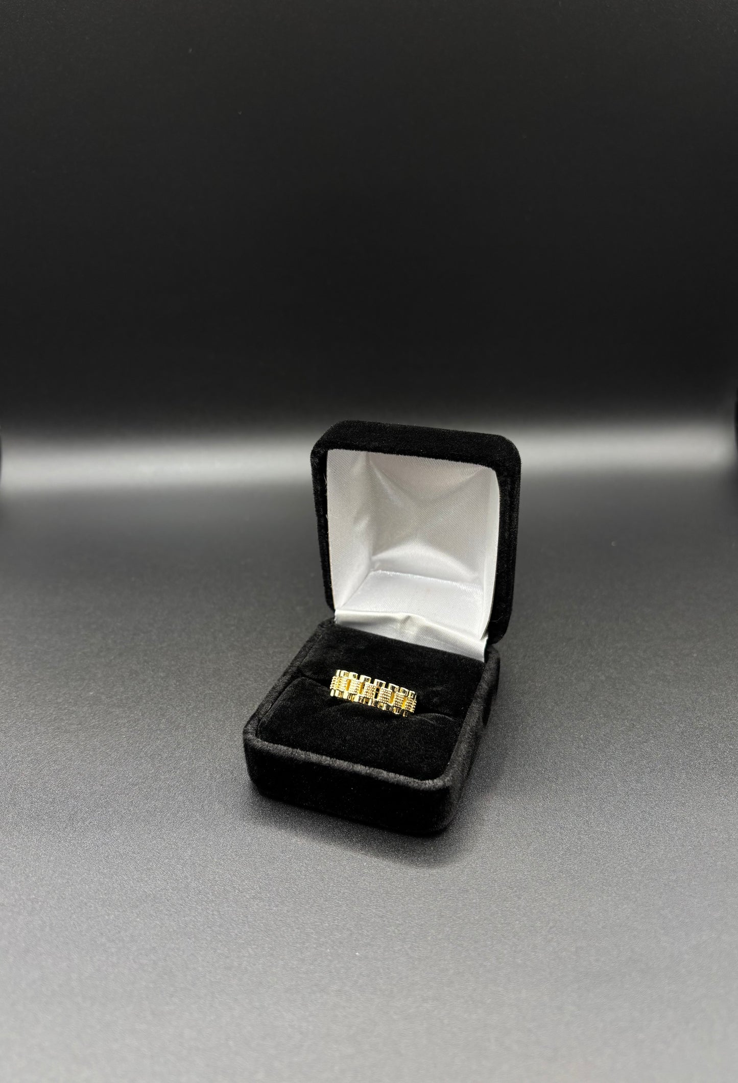 Men Rolex Ring 14k Gold Plated