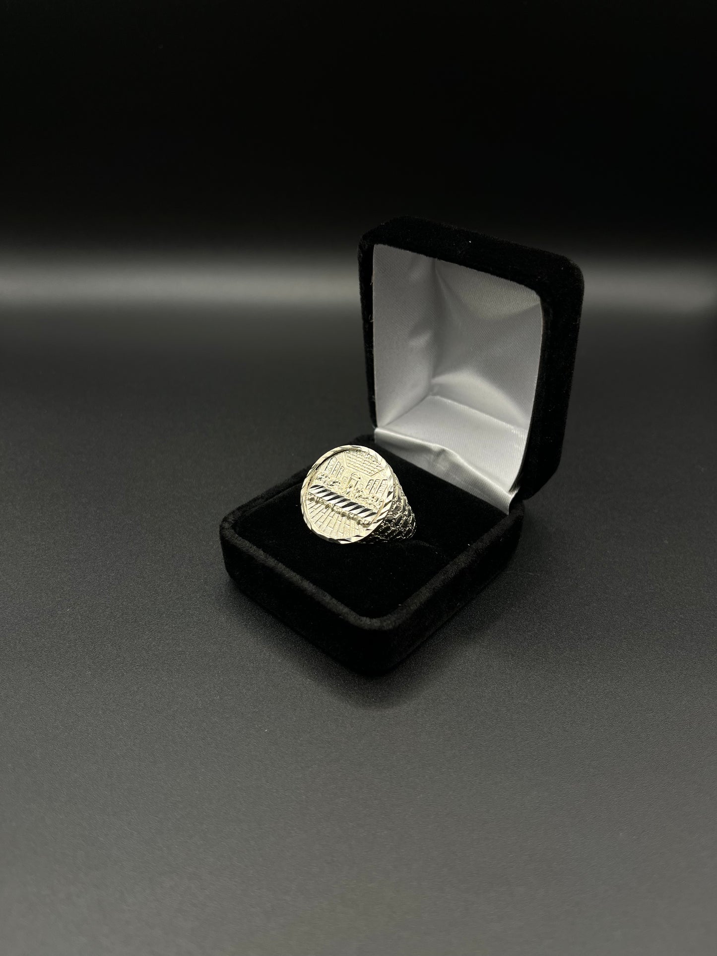 Men Última Cena Nugget Ring 925. Silver