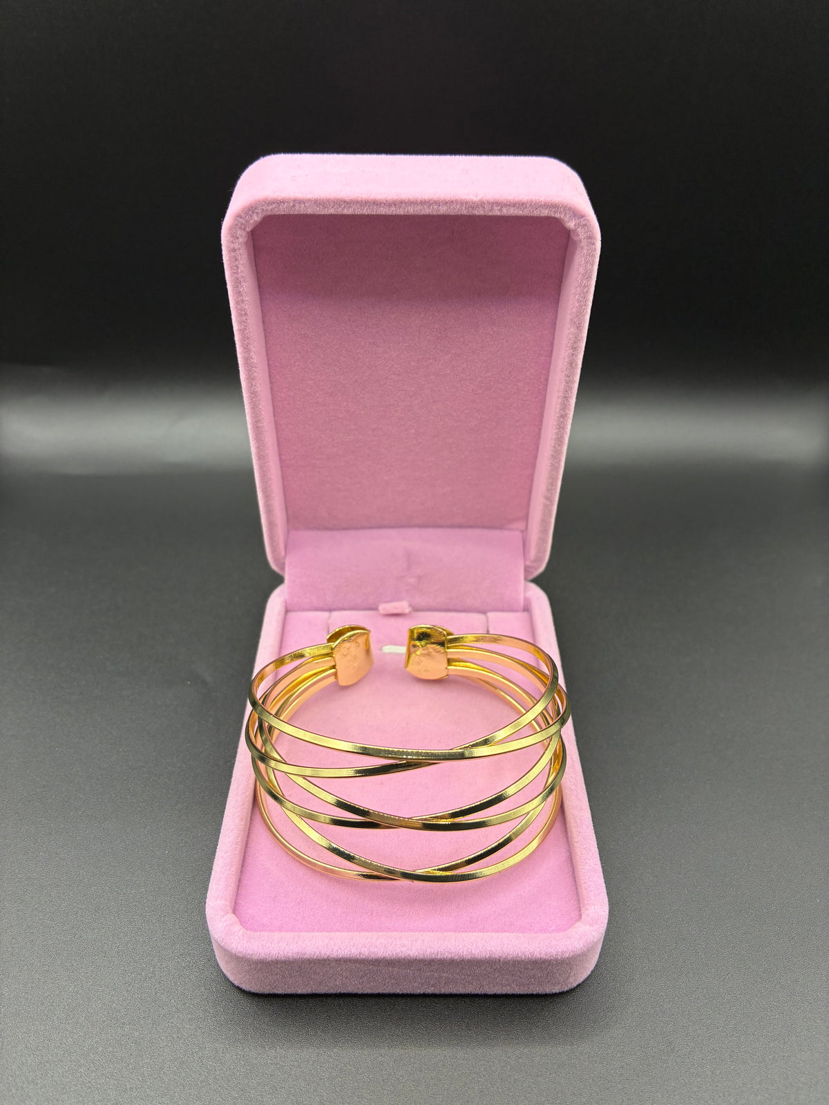 Women bangle Bracelet 14k gold plated