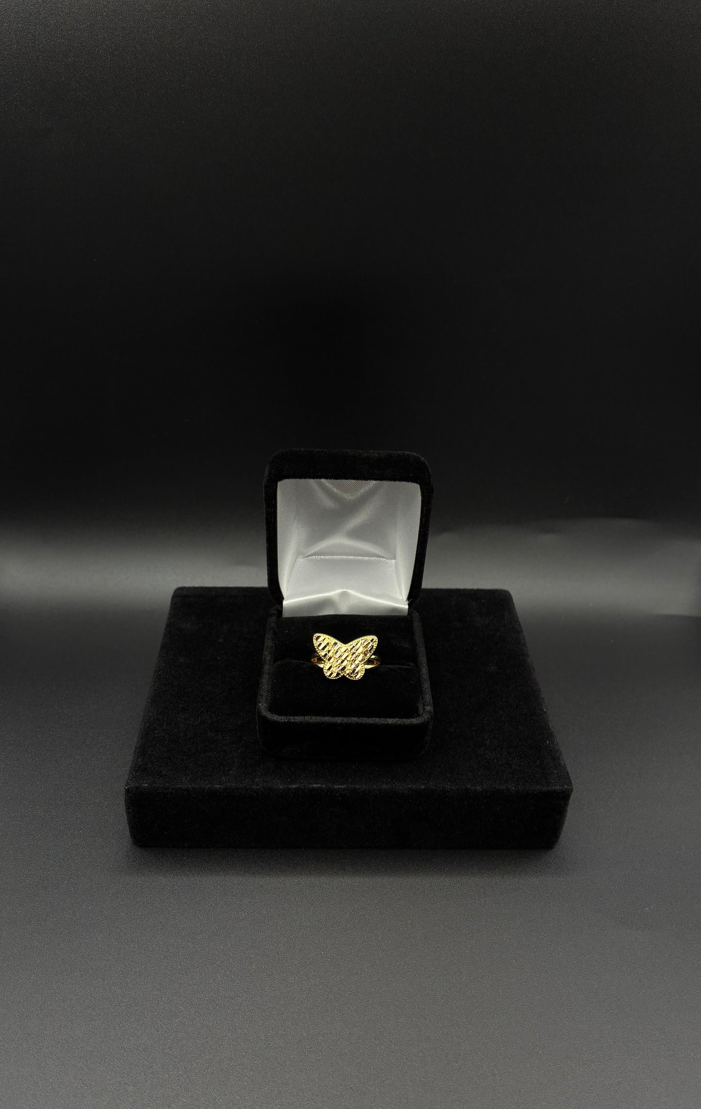 women butterfly nugget 14k gold plated