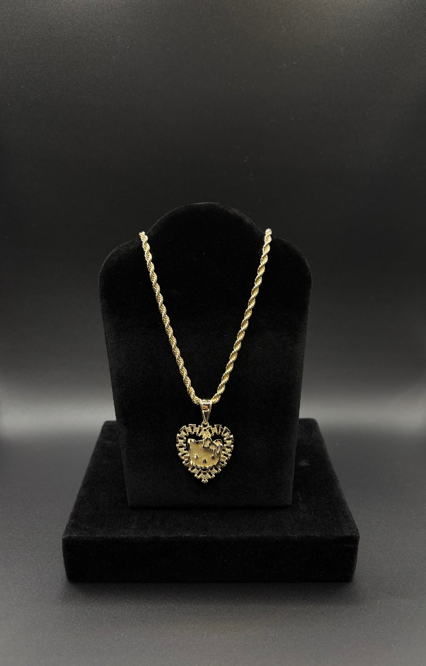 Women HK Rolex Heart Chain & Pendant 14k Gold Plated