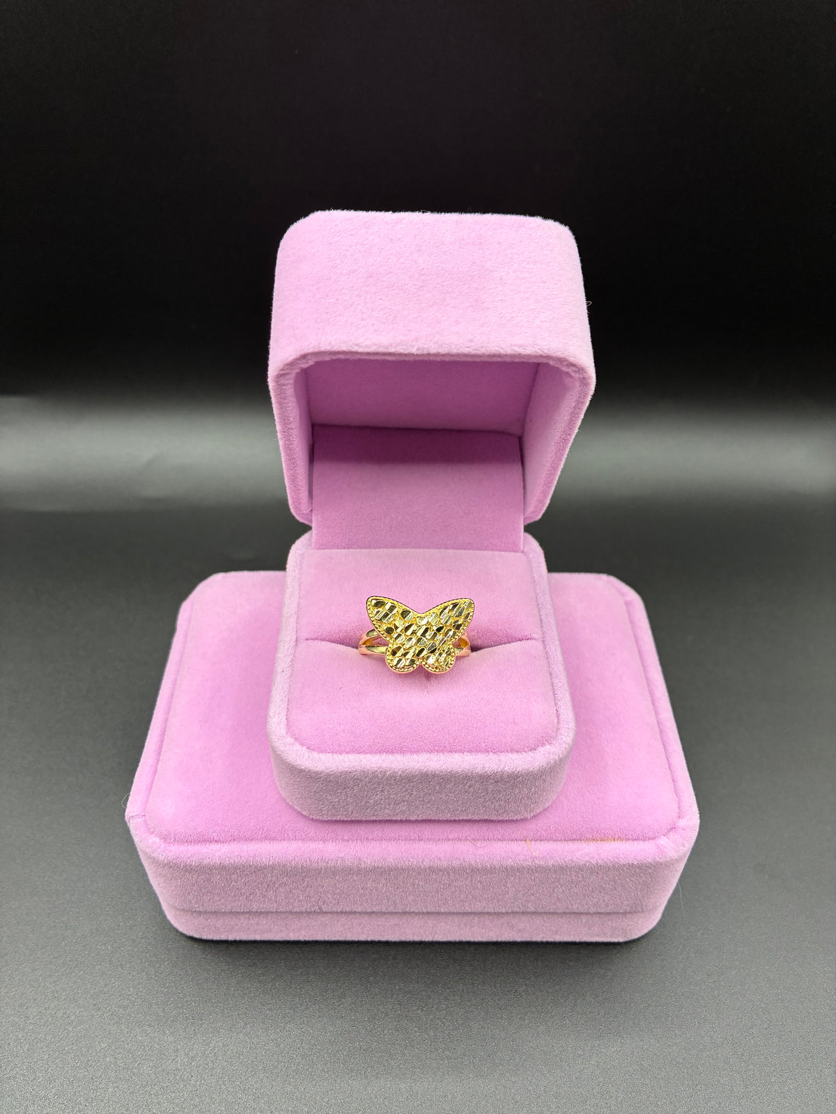 women butterfly nugget 14k gold plated