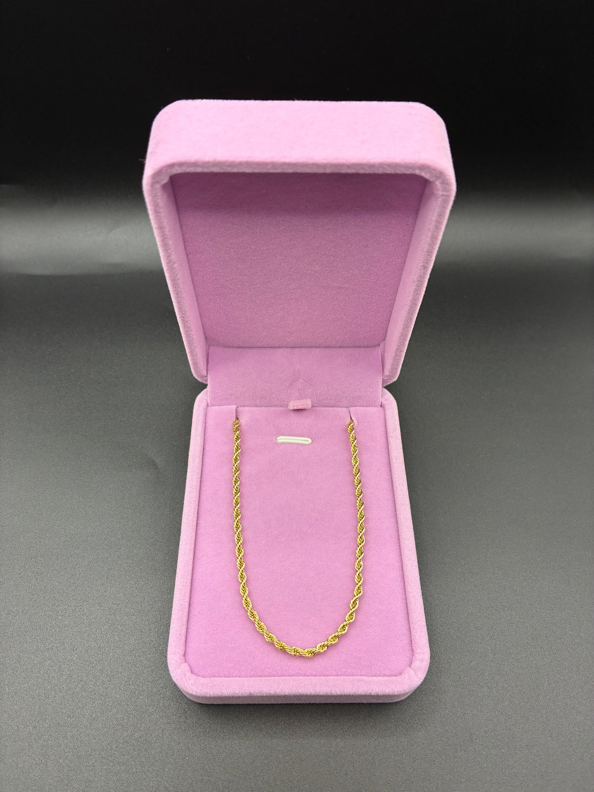 Women 18Inch rope chain 14k gold plated
