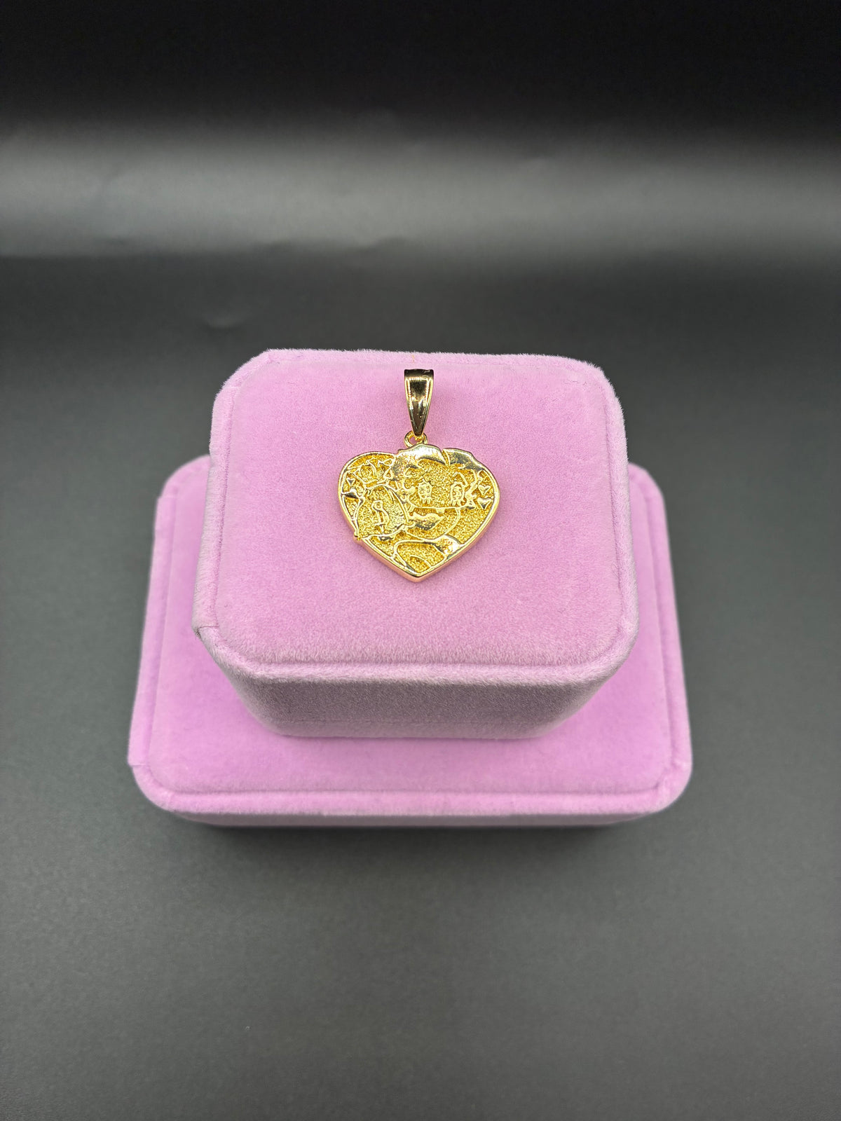 Women BB pendant 14k gold plated
