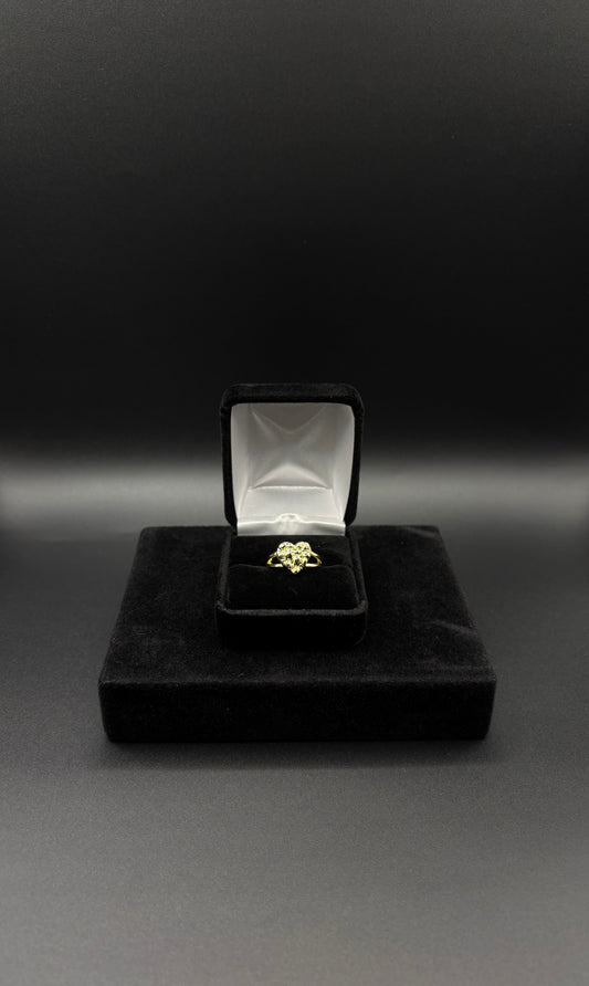 Women Nugget heart 14k plated