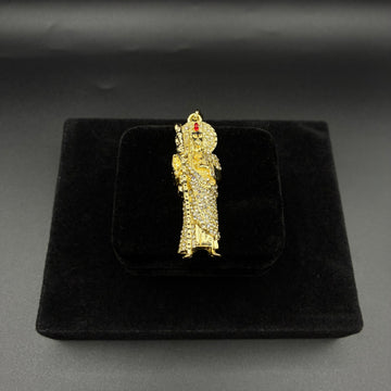Men San Judas pendant 14k gold plated