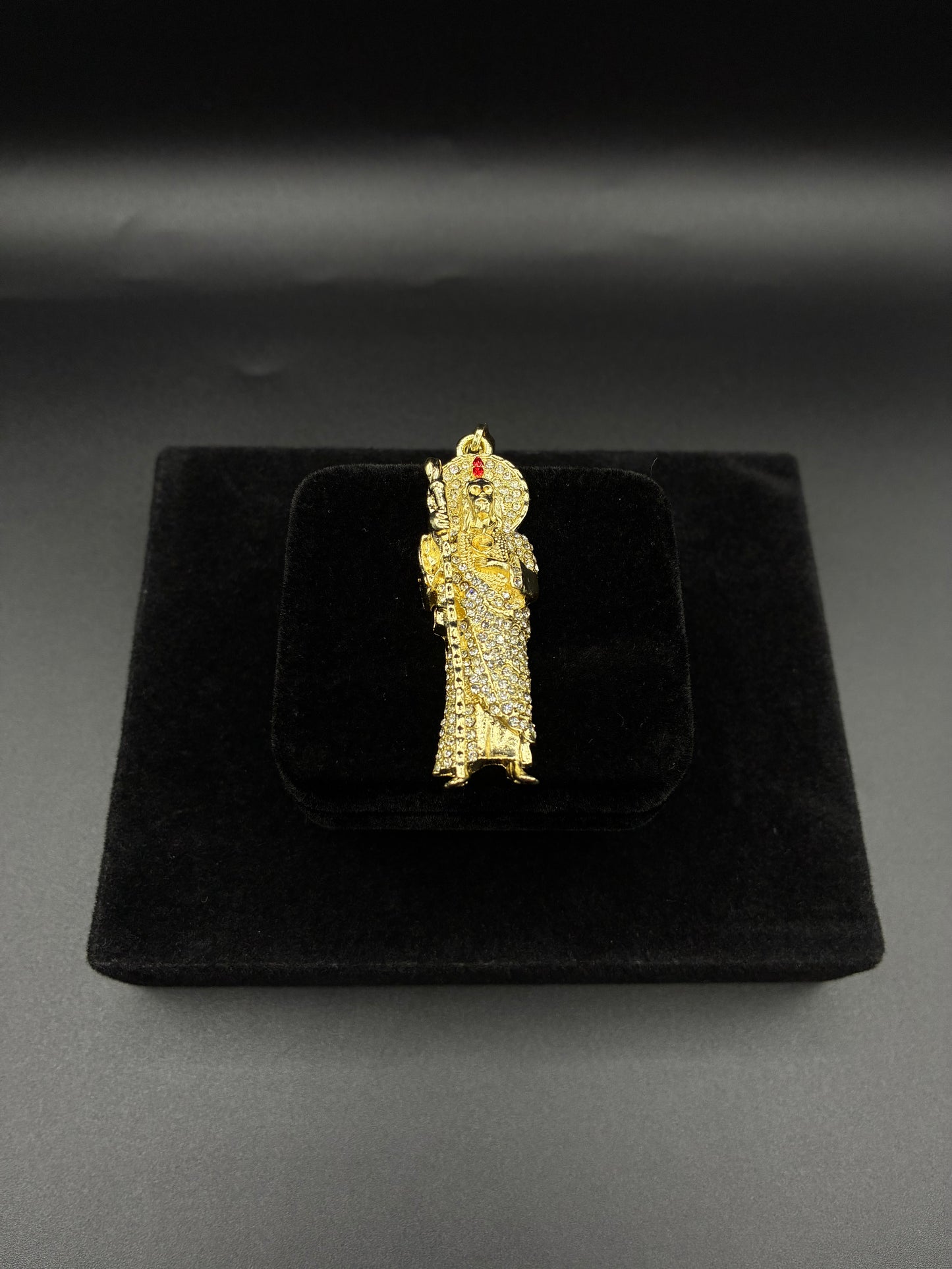 Men San Judas pendant 14k gold plated