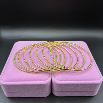 Women bangle set 14k gold plated