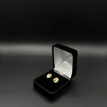 Men Nugget Earrings 14k Gold Plated
