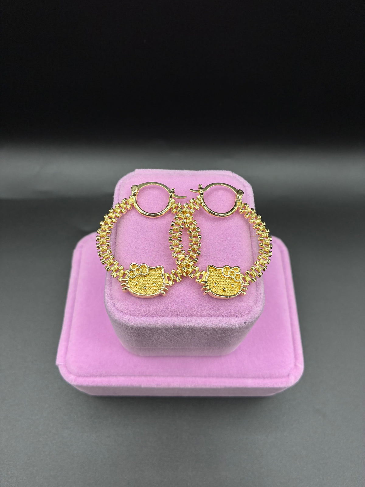 Women HK Rolex hoops 14k gold plated