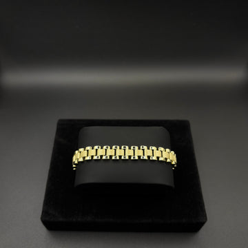 Men Rolex 8mm Bracelet 14k Gold Plated
