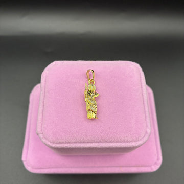 Women San Judas pendant 14k gold plated