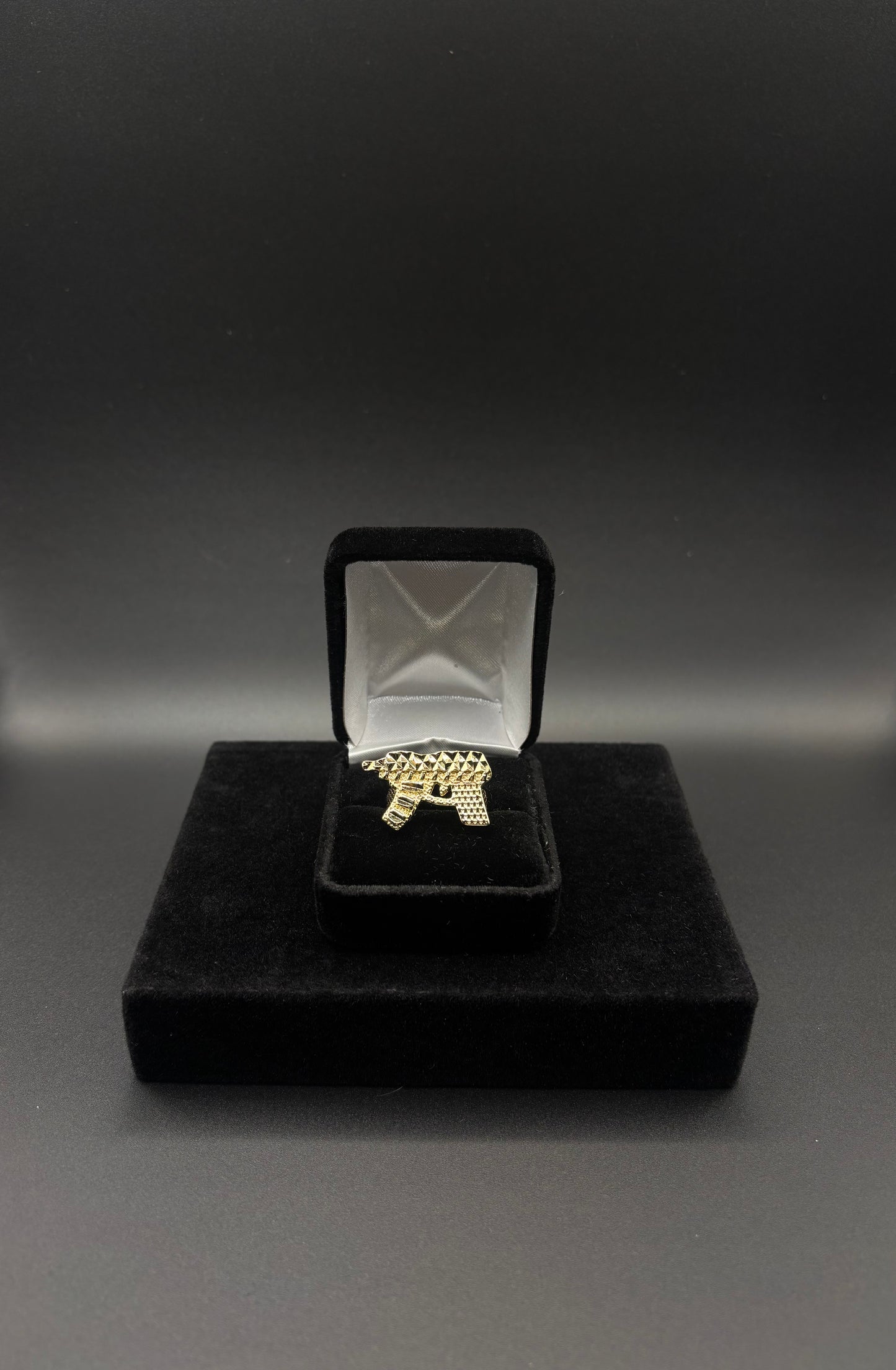 Women Gun 14k Gold Plated Ring