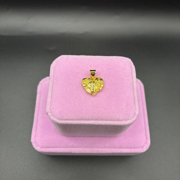 Women Virgin Mary nugget pendant 14k gold plated