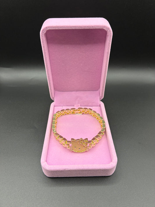 Women HK Rolex bracelet 14k gold plated