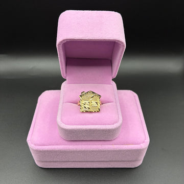 Women Trap House 14k Gold Plated Ring