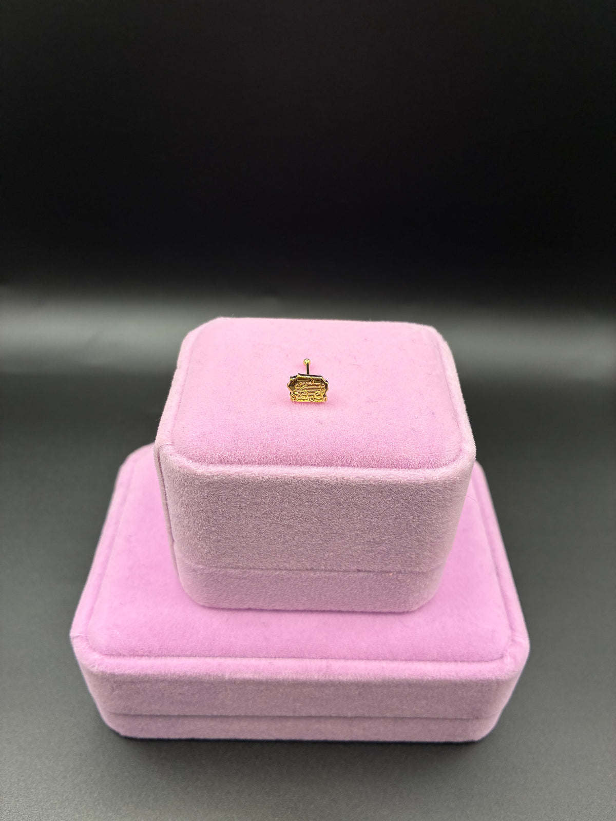 Women bb nose ring 14k gold plated