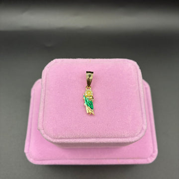 Women San Judas pendant 14k gold plated