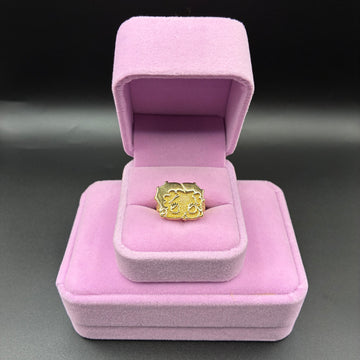 Women BB 14k Gold Plated Ring
