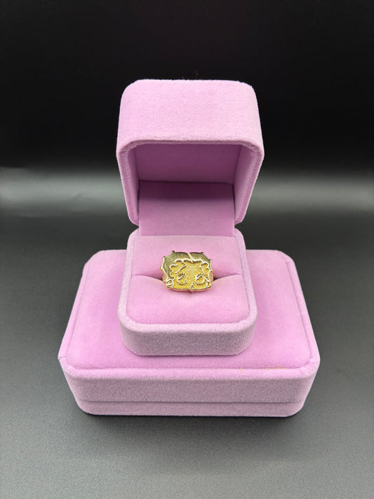 Women BB 14k Gold Plated Ring