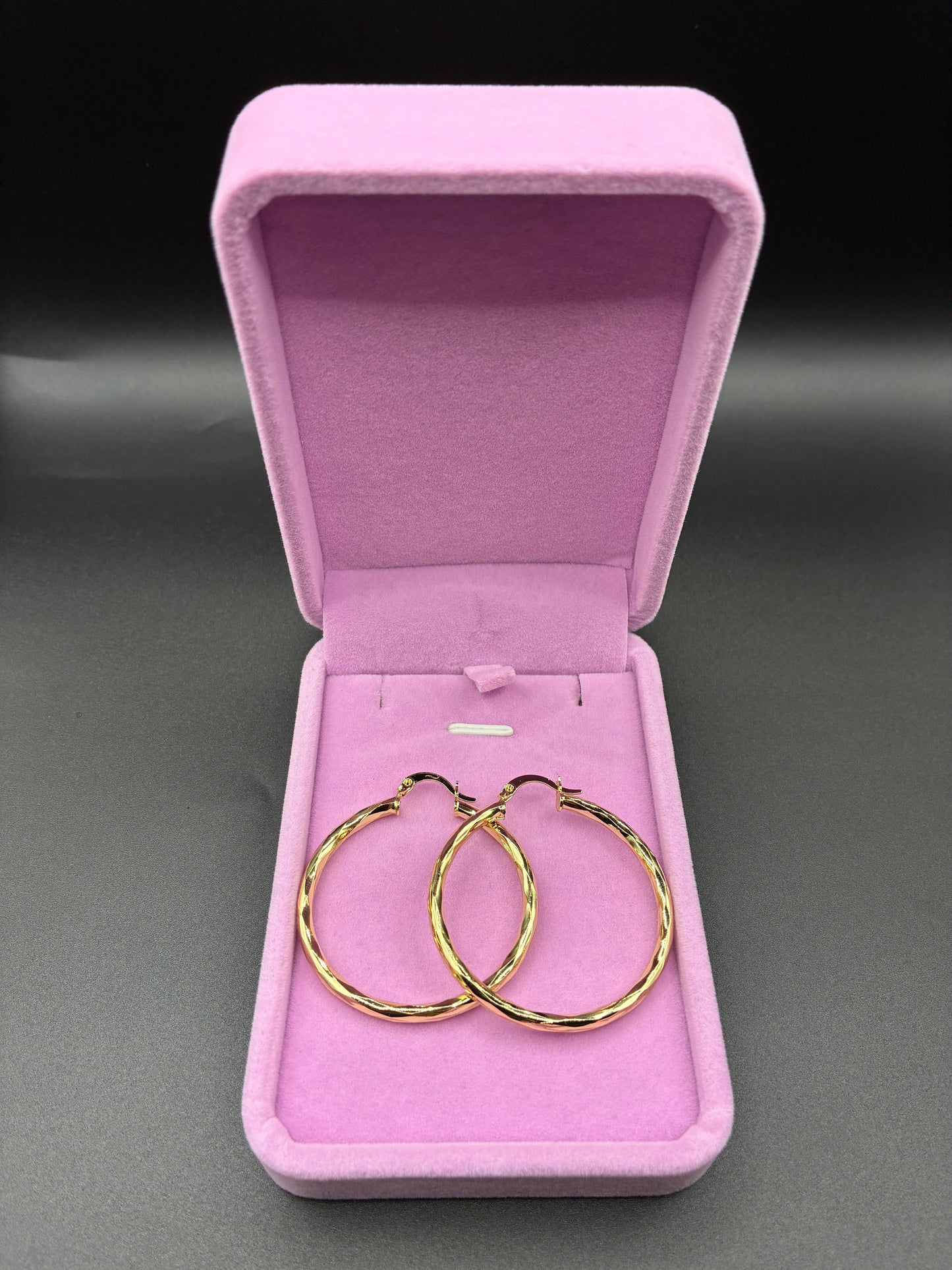 Women hoop earrings 14k gold plated