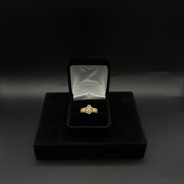 Women pink clover Rolex 14k gold plated