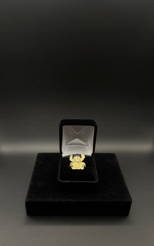 Women Lilo & Stitch 14k Gold Plated Ring