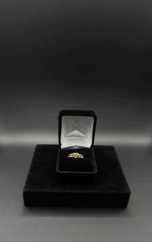 Women Heart 14k Gold Plated Ring
