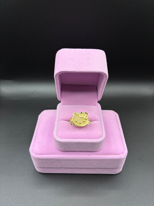 Women HK 14k Gold Plated Ring