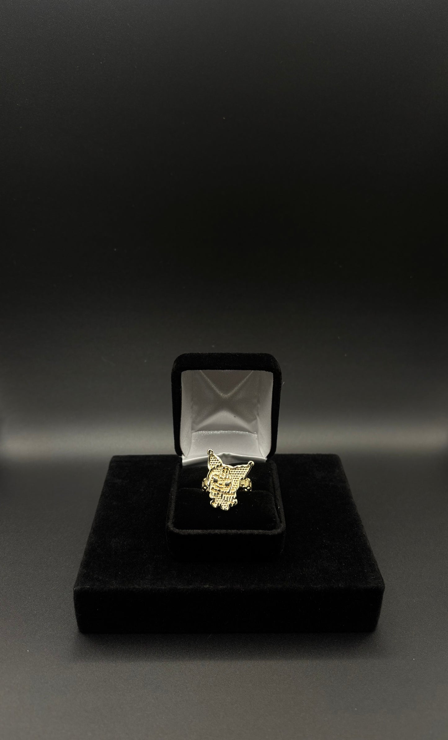 Women Kuromi Diamond Cut Rolex 14k Gold Plated Ring