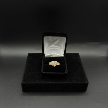 Women heart bling Rolex 14k gold