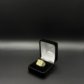 Men Nugget Rings 14k Gold Plated