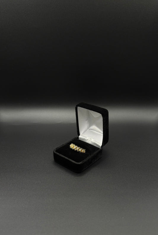 Men Diamond Rolex Ring 14k Gold Plated