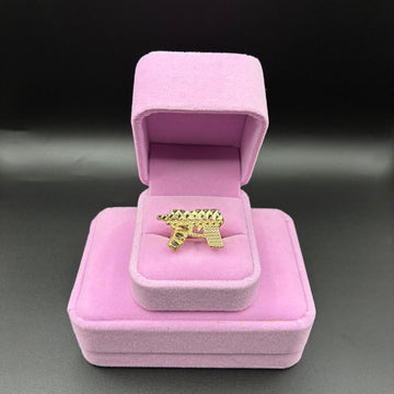 Women Gun 14k Gold Plated Ring