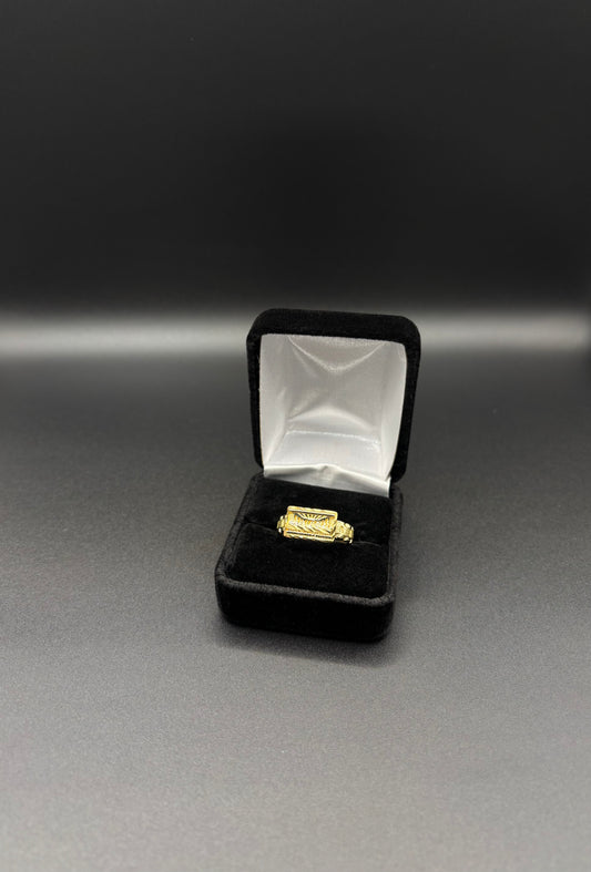 Men Última Cena Rolex Ring 14k Gold Plated