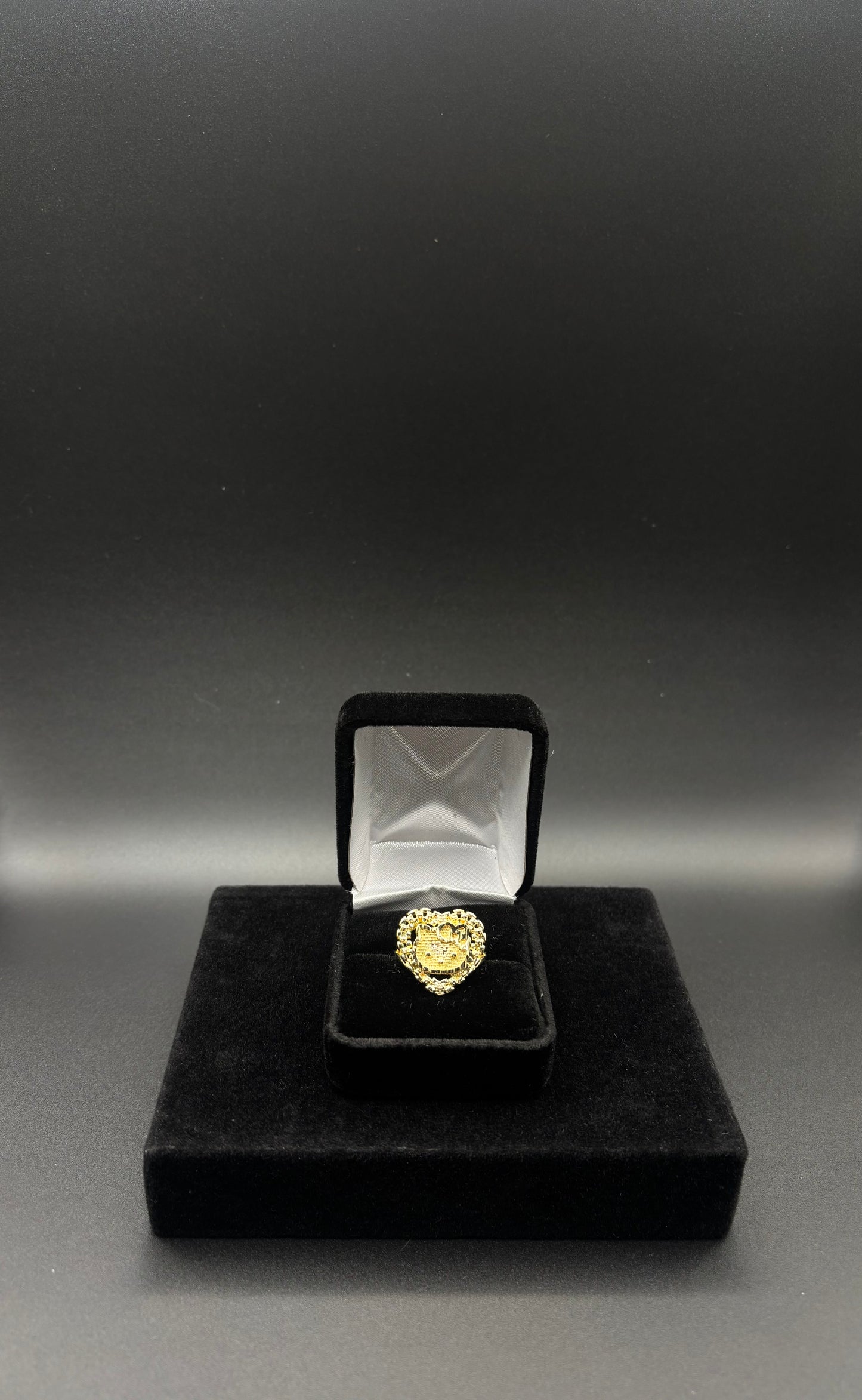 Women HK Rolex Heart 14k Gold Plated Ring