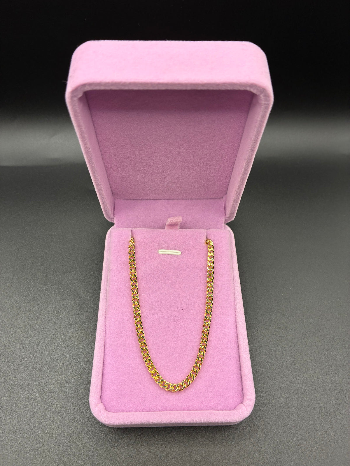 Women 18inch Miami Cuban chain 14k gold plated