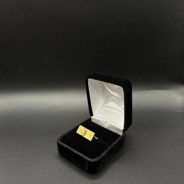 Men Benji single finger 14k gold plated ring