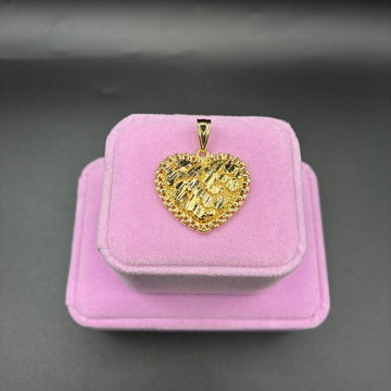 Women Rolex nugget pendant 14k gold plated