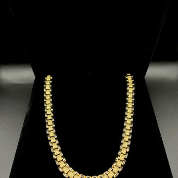Men 24in Rolex chain 14k gold plated
