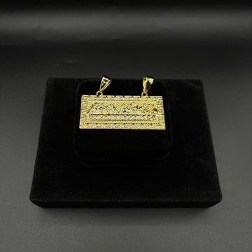 Men last supper pendant 14k gold plated
