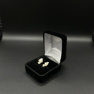 Men Nugget Earrings 925. Silver