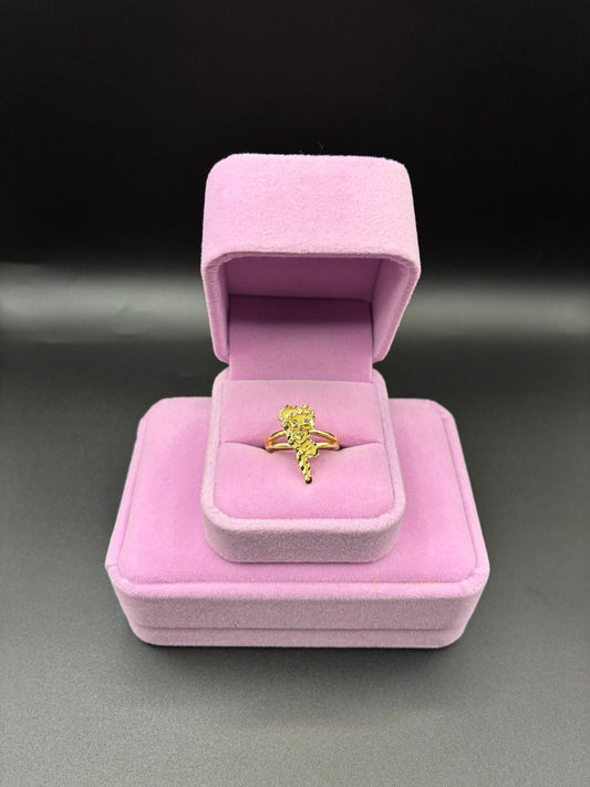 Women BB 14k Gold Plated Ring