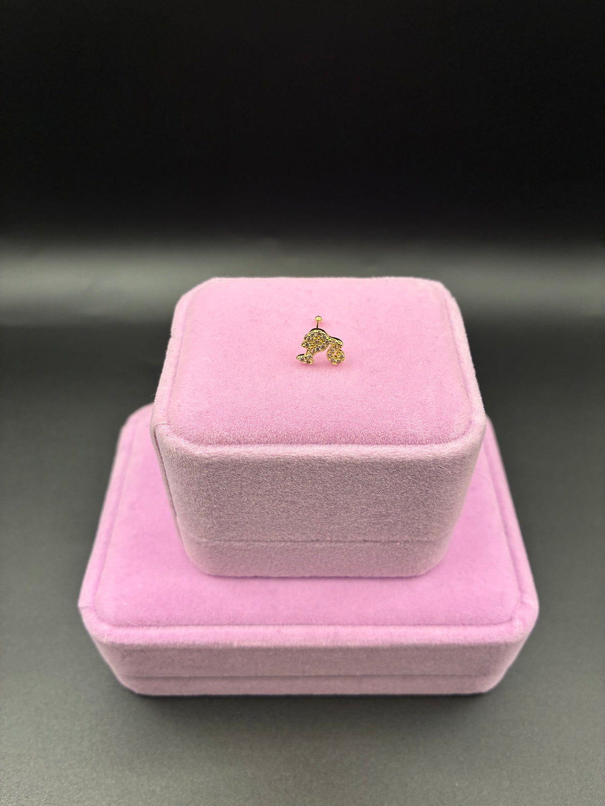 Women Barbie nose ring 14k gold plated