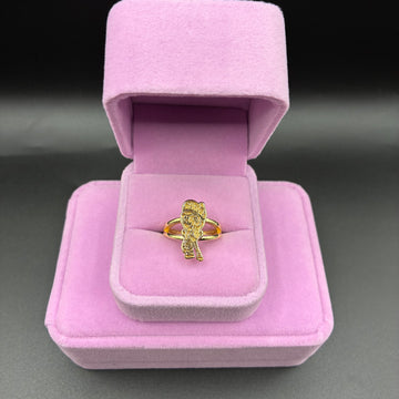 Women Strawberry Shortcake ring 14k gold plated￼