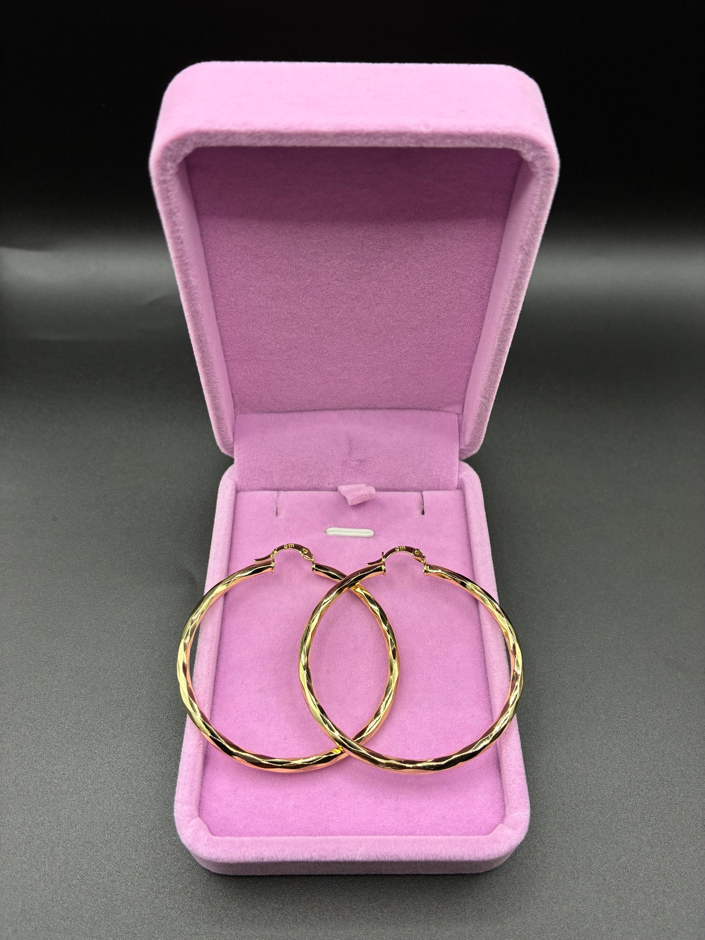 Women hoop earrings 14k gold plated
