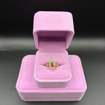 Women Virgin Mary ring 14k gold plated