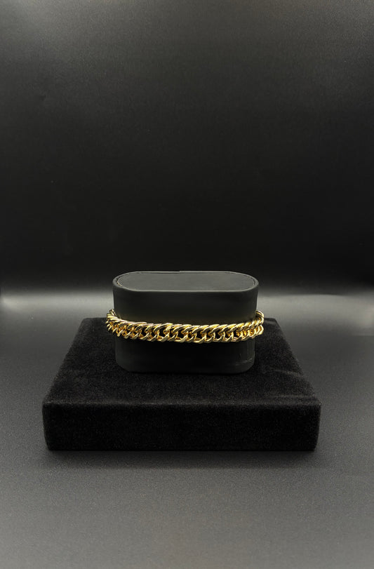 Men bracelet 14k gold plated