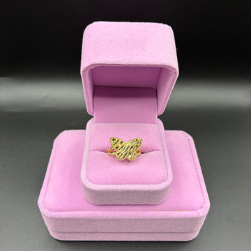women butterfly nugget 14k gold plated