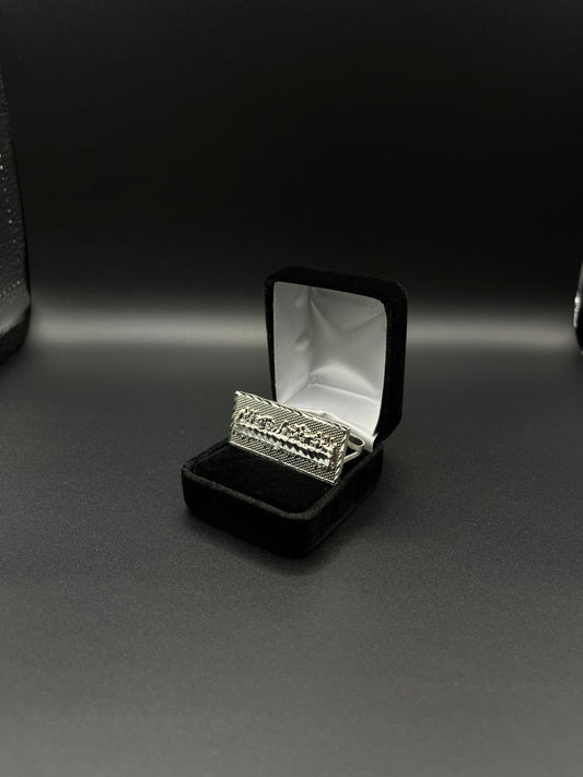 Men Última Cena Double Finger Ring 925. Silver